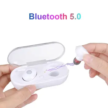 

QP4 TWS Portable Bluetooth5.0 HiFi Stereo Wireless In-Ear Earphones Sports Waterproof Earpiece