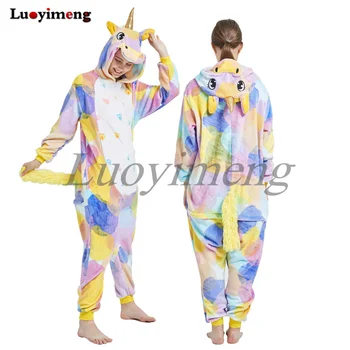 

Kigurumi Fox Women Pajamas Unicorn Pijamas For Adult Animal Cartoon Sleepwear Mens Home Costume Winter Licorne Onesie Clothes