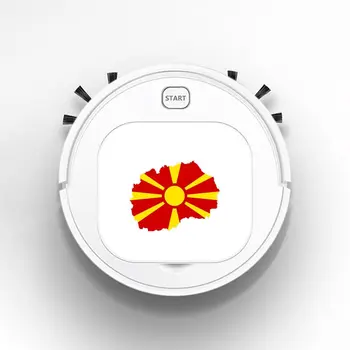 

Auto USB Sweeping 1800Pa Multifunction Smart Robot Vacuum Cleaner Dry Wet Floor Cleaner Macedonia Map Flag