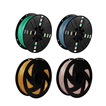 

XVICO PLA Filament 1kg 3D Filament Pla 1.75mm Diameter 330M Length Filament Rainbow Golden Nude Pink Color 3D Printer Parts