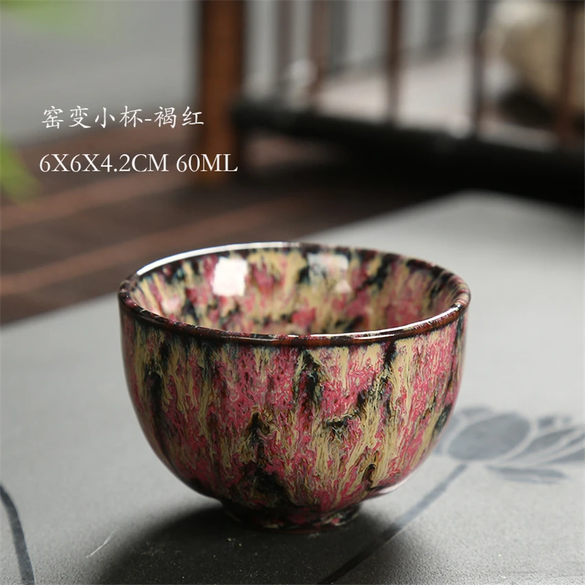 8 pcs/set Chinese Ceramic Tea Cup Ice Cracked Glaze Cup Kung Fu teaset Small Porcelain Tea Bowl Teacup Accessories Drinkware