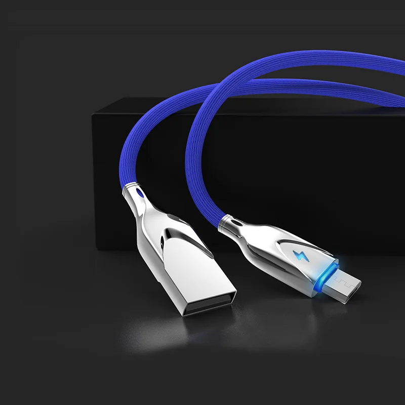 ANKNDO usb type-C кабель для huawei Mate30 P30 P20 Pro Lite 2.3A зарядный шнур для samsung Xiaomi Redmi Micro Usb кабель - Цвет: blue micro usb