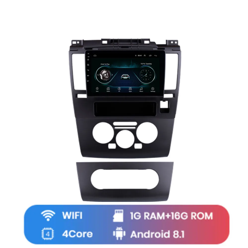 4G LTE Android 8,1 для NISSAN TIIDA 2005 2006 2007 2008 2009 2010 2011 Мультимедиа Стерео DVD плеер автомобиля навигация GPS радио - Цвет: WIFI (1G 16G)