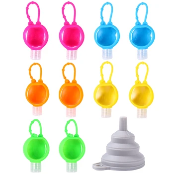 

1 Set Refillable Bottle Silicone Hand Sanitizer Bottle 30ML Perfume Holder Mini Empty Bottle for Baby Kids Woman Man