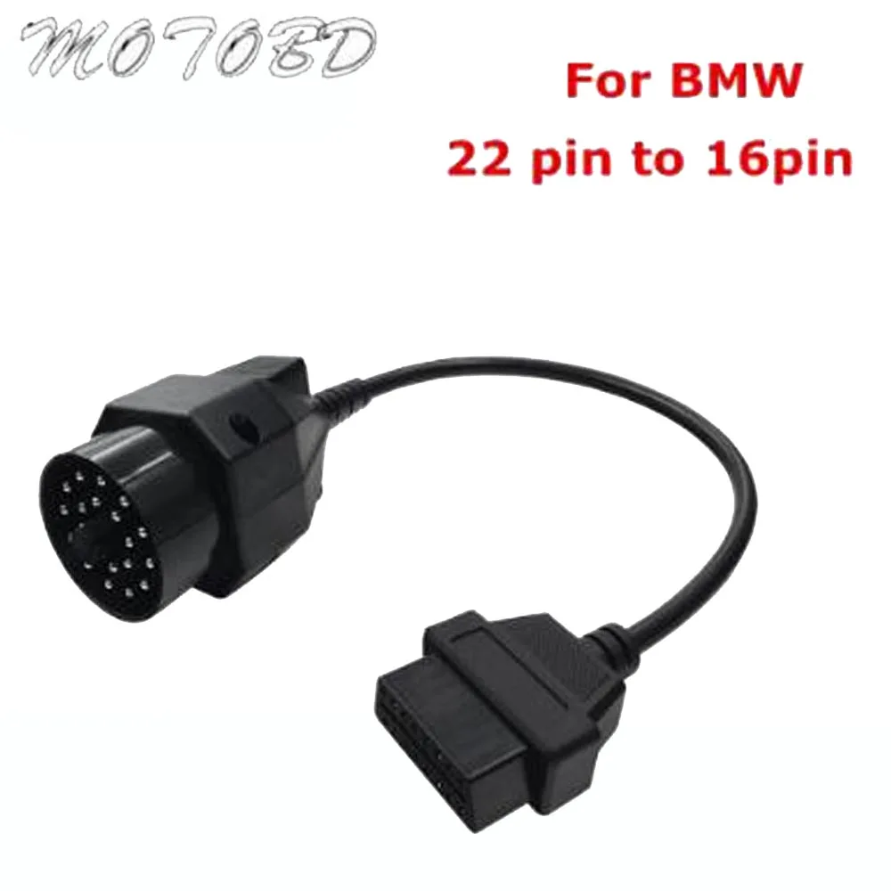 1pc Obd Obd II-adapter för BMW 20-stifts till Obd2 16-stifts honkontakt E36  E39 X5 Z3 för BMW 20pin nyaste