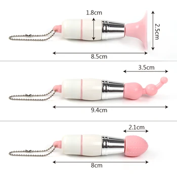 Mini 3 In 1 Vibrator Clitoris Stimulator G Spot Masturbation Nipple Stimulation Massager Adult Sex Vibrator Toys for Women Men 5