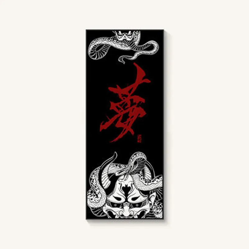 

Japanese Tattoo Shop Dharma Tattoo Decorative Painting Japanese Prajna Izakaya Restaurant Wall Painting Living Room Decor M2074