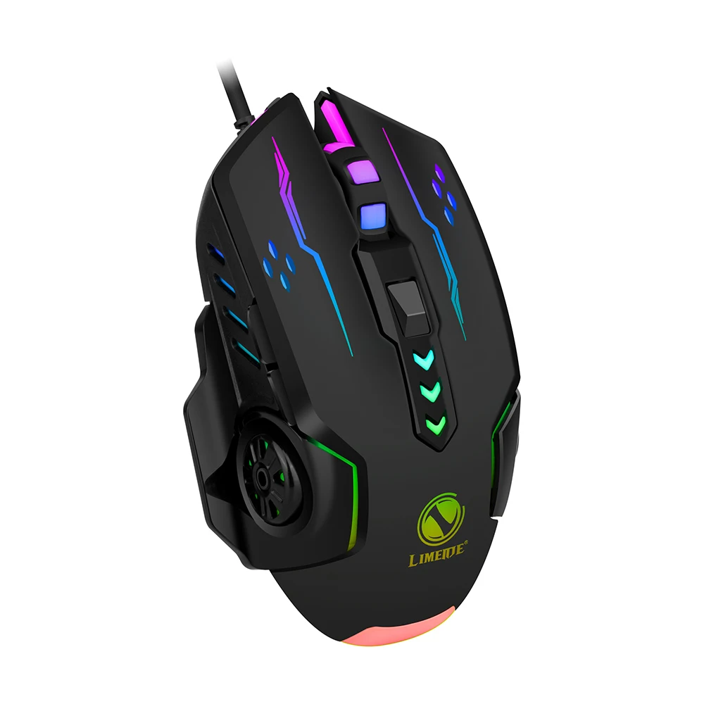 Wired mouse V7 six-key colorful luminous game esports mechanical game computer mouse USB interface bluetooth computer mouse Mice