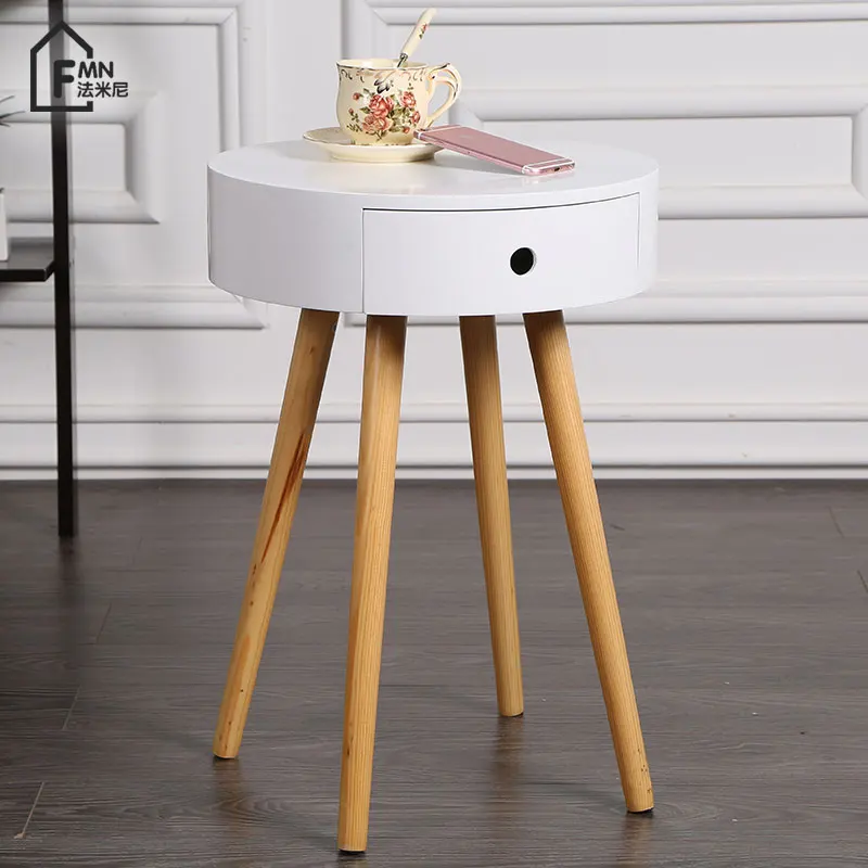 Прикроватный маленький шкаф скандинавский Мини Простой прикроватный столик