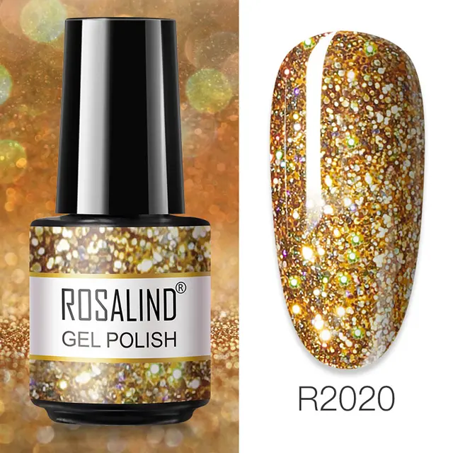 ROSALIND Primer Top Base Coat 7ML Gel Nail Polish For Manicure Long Lasting Nail Art Salon Gel Varnish UV LED Color Gel Polish RAR2020