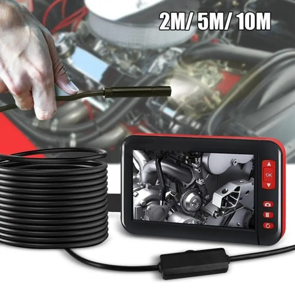 

4.3-Inch Led Color Screen Hd 1080P Digital Endoscope Borescope Inspection Camera Adjust Brightness For Automobile