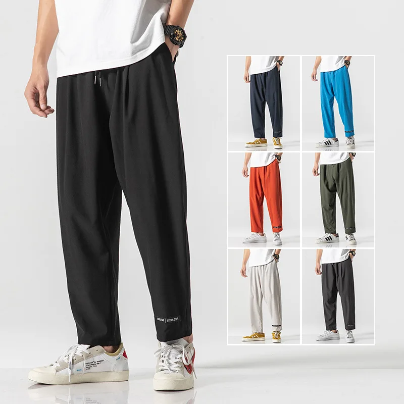 

2020 Spring Main Push Japanese-style Shadowless Wall Large Size Thin Elasticity Sports Ninth Pants M-5x HK