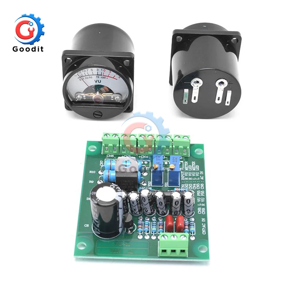 Wholesale Price VU Level Audio Meter Driver Board + 2pcs with Warm Color Sound Pressure 9V-20V AC Input | Инструменты
