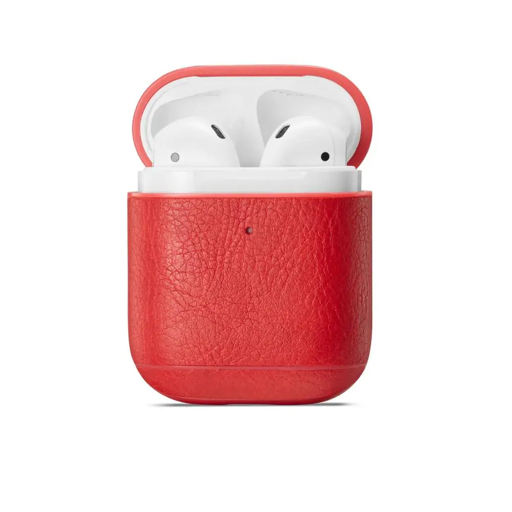 AirPods беспроводные ретро кожаные наушники для 1 поколение 2 поколения с зарядным