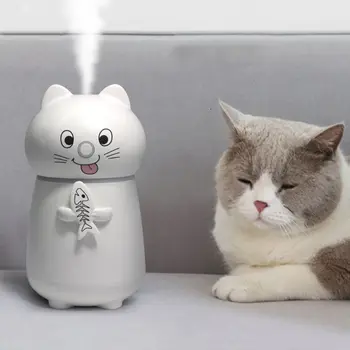 

Cute Pet Air Humidifier Purifier Ultrasonic Mist Maker with LED Light USB Fan