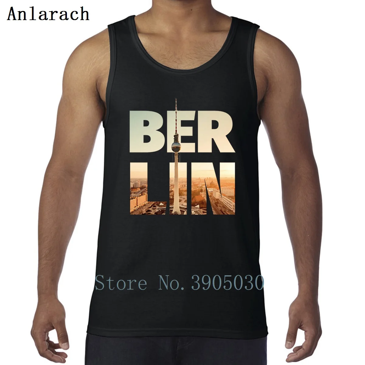 

Berlin City Typo Vest Spring Autumn Standard Sleeveless Tank Tops For Men Singlets Comfortable Bodybuilding Customize