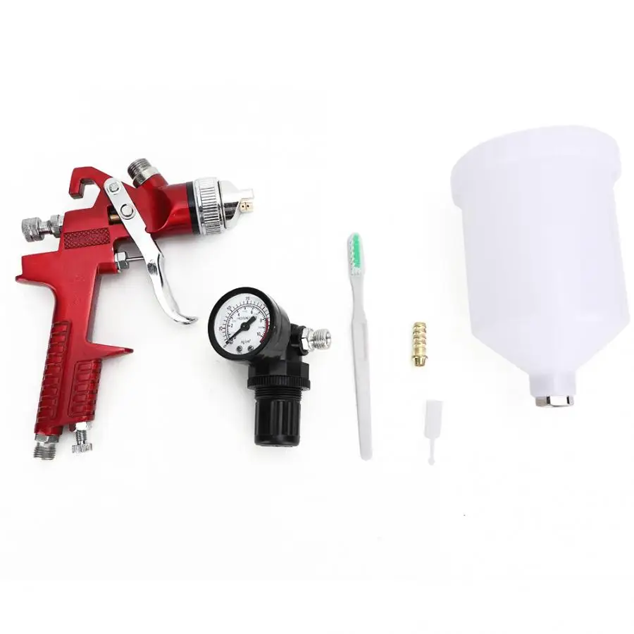 

600mL Paint Gun HVLP Air Spray Gun Auto Car Primer Repair Paint Sprayer with Air Pressure Valve