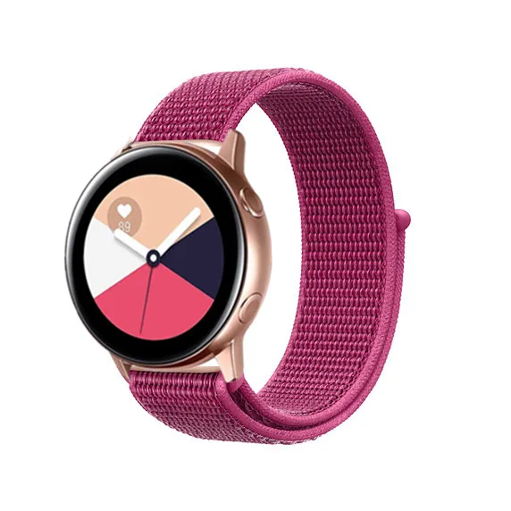dragon fruit Huawei GT 2 нейлоновый ремешок для samsung Galaxy 42 мм 46 мм Active 2 gear S2 S3 20 мм 22 мм Sport Loop Huami Amazit GTR Bip браслет - Цвет ремешка: dragon fruit