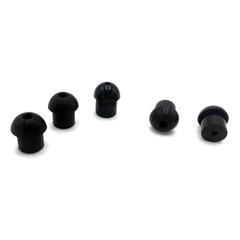 

10 X Silicone In-Ear Earbuds For Radio Earpiece Silicone Mushroom Eartip Ear Bud Black