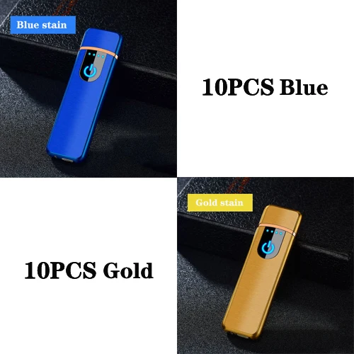 Combination E 20 шт./лот, ветрозащитная usb-зажигалка, ультратонкая сенсорная индукция для мужчин, гаджеты для мужчин, подарки, аксессуары для сигарет - Цвет: Combination E