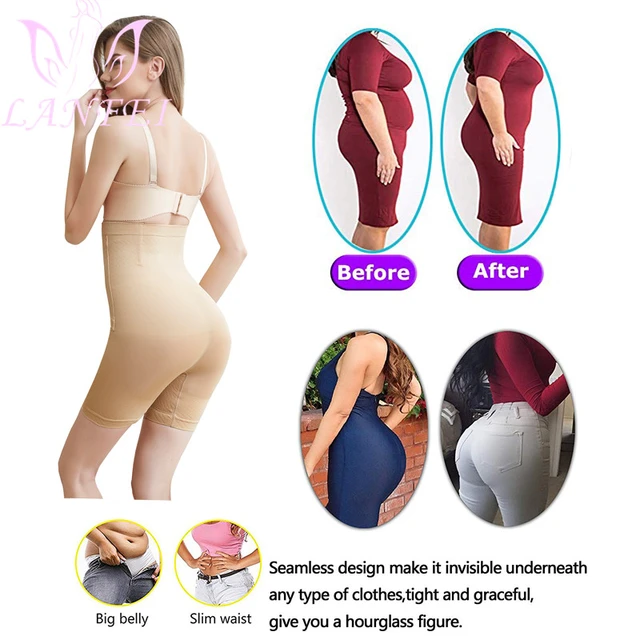 LANFEI Women Butt Lifter Shapewear Hi-Waist Tummy Control Body Shaper  Underwear Waist Trainer Hip Enhancer Panties with Hooks - AliExpress