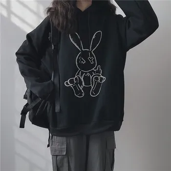 

Kawaii Women Hoodies Spring Clothes Hooded Sweatshirt Harajuku Ulzzang Korean Hoddies Long Sleeve Tops Hodies Cute Clothing