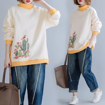 

COIGARSAM Print blouse women New Winter Patchwork Upset Add Wool blusas womens tops and blouses 1119