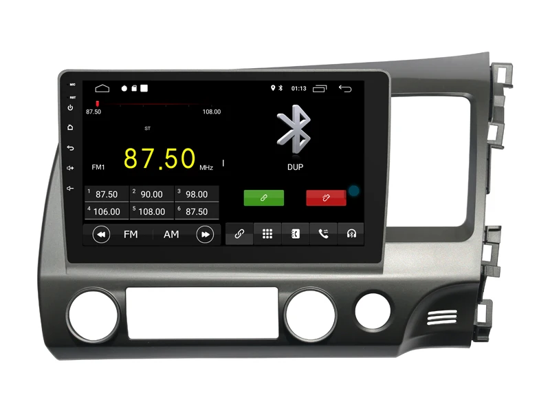Top Car Android 9.0 Player for HONDA CIVIC RHD 2006 2011 tape recorder 4G Lte sim card Bluetooth GPS Radio Head Unit 2.5D IPS screen 3