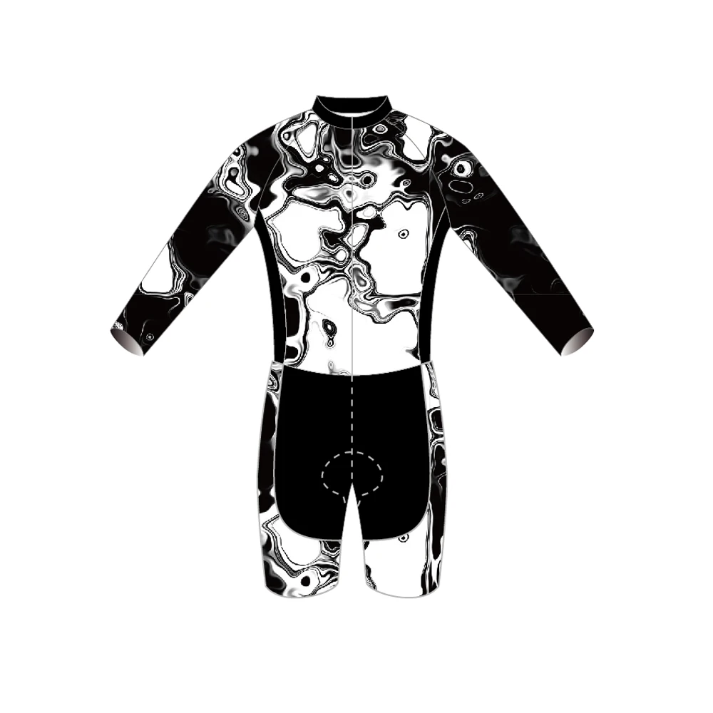 Облегающий костюм для триатлона с длинным рукавом, ciclismo hombre, одежда для велоспорта, велосипедная майка