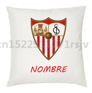 

Sevilla FC Spain La Liga Soccer Football Linen Pillow CasePrint Pillowcase Wholesale 45X45cm,55X55cm(Two side)