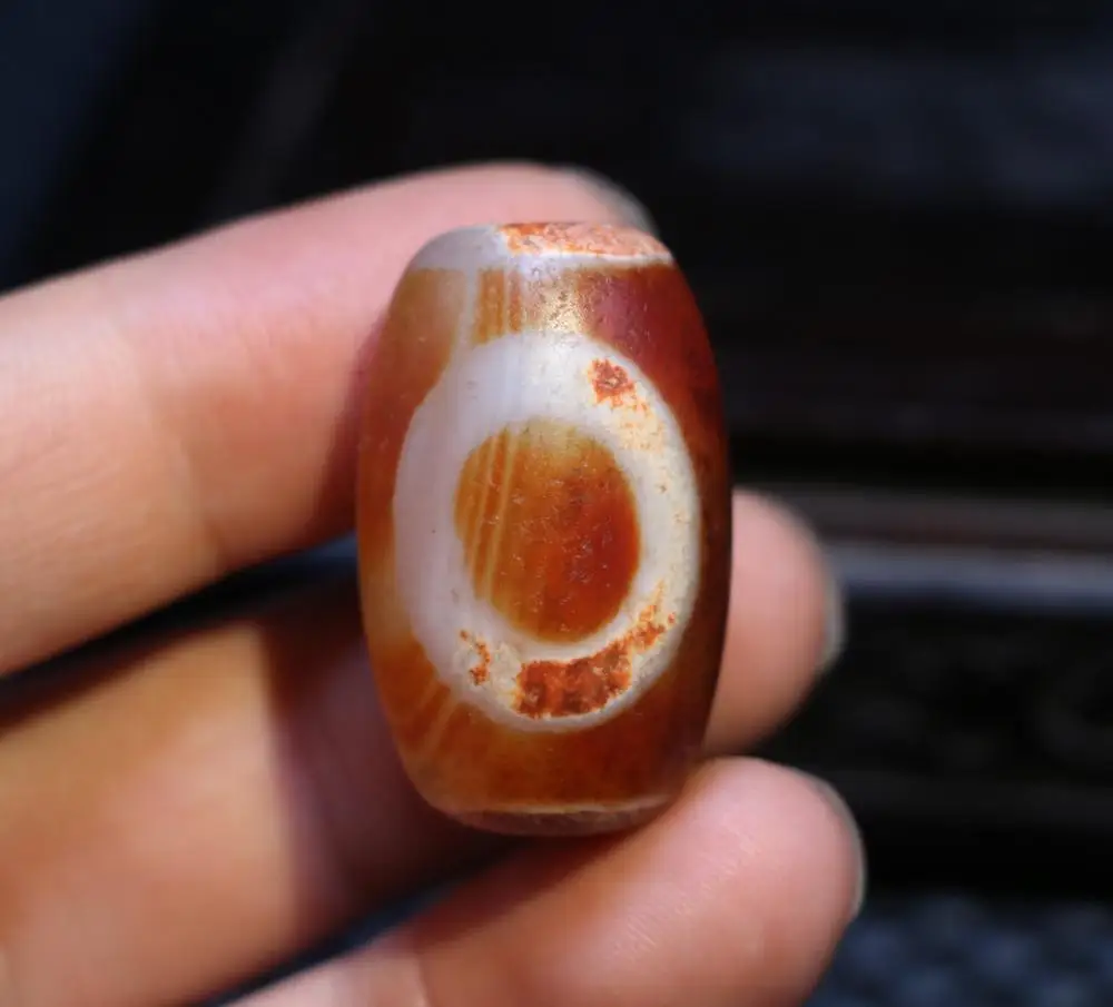 

Als Treasure Magic Power Tibetan old Agate Heaven&Earth Big Drum dZi Bead Amulet Pendant Talisman Timestown UPD21Asw