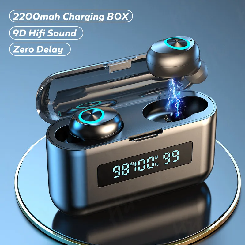 H&ampA Wireless Headphones With Microphone 2200mAh Charging Box Sports Waterproof Bluetooth Earphones for All Smart Phone | Электроника