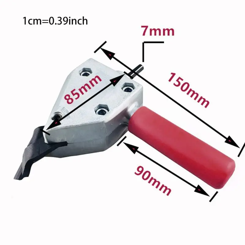 

Sheet Metal Nibbler Cutter Tool Turbo Scissors Drill Saw Cutting Attachment 40JE