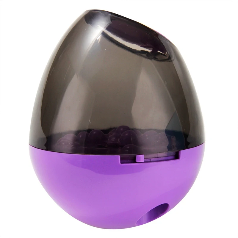 Purple Pet Интерактивная утечка еды мяч игрушка собака кошка встряхивание утечки еда диспенсер щенок медленная подача Pet стакан игрушка - Цвет: Purple