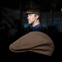 Мужская Женская хлопковая кепка Кепка для вождения от солнца плоский водитель, разносчик газет шапка унисекс береты BLM81