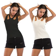 Best Offers Knitting Tank Top Fashion Women Casual Sleeveless Shirt Women Halter Vest Best Offers Knitting Tank Top Fashion Women Casual Sleeveless Shirt Women Halter Vest