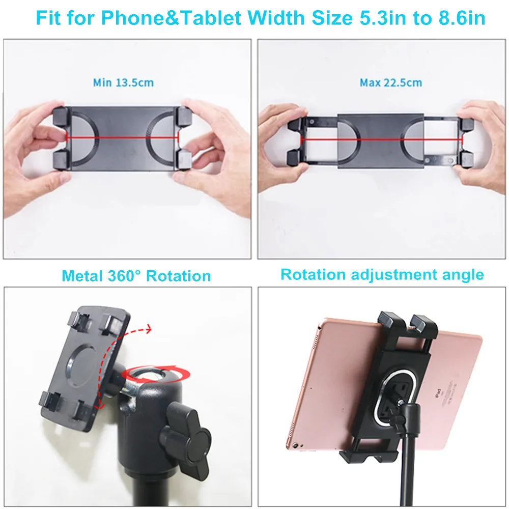 Soporte de suelo para tableta, trípode ajustable para iPad pro 12,9, air 2,  3, 4, 20 a 50 pulgadas, iPhone 12 mini pro Max, teléfono móvil - AliExpress