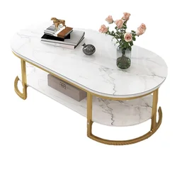 Mesa de centro para sala de estar, mueble de sofá para el hogar, moderna, pequeña, redonda, Basse