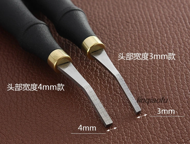 Leather surface sanding rough leather tool sun pattern 3/4mm wide