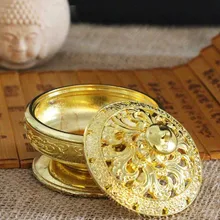 Портативный сброс давления йога чай мангал гостиная цинковый сплав офис благовония для ароматерапии горелка тибетское украшение в буддистском стиле