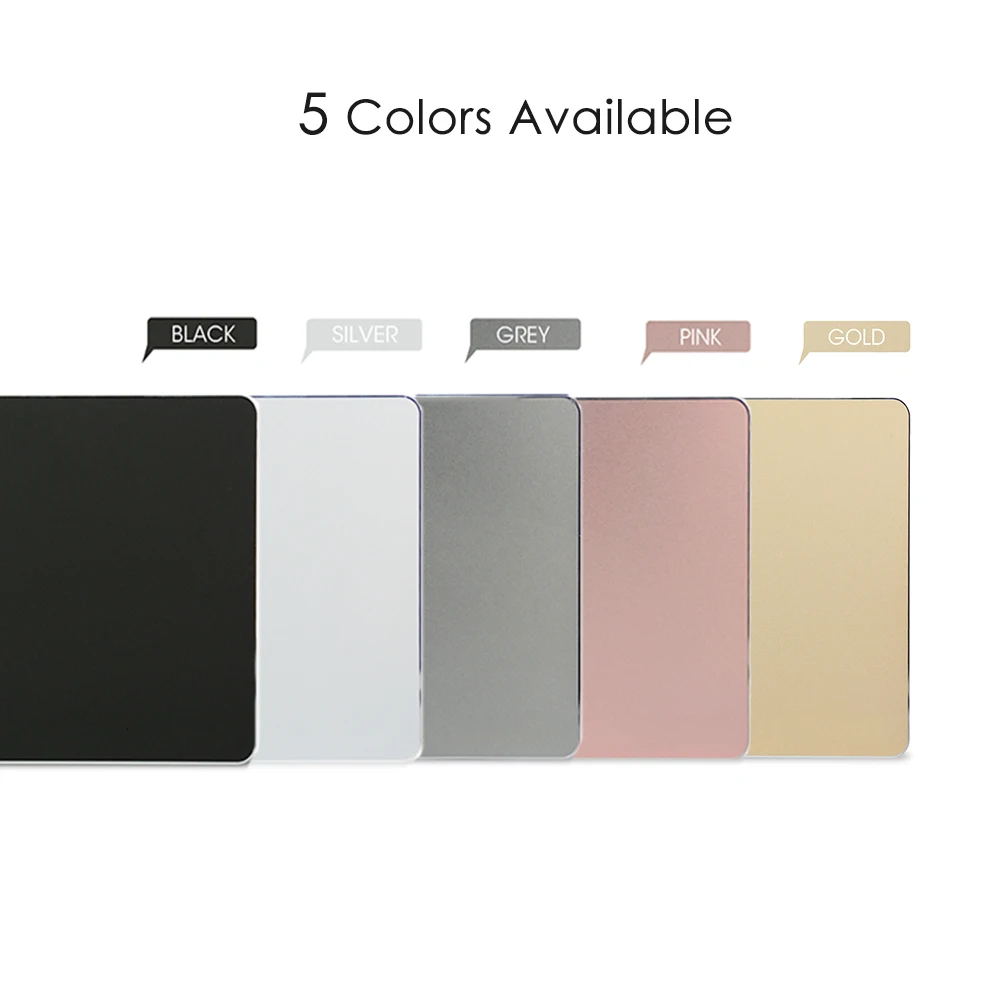 Business Metal Mouse Pad Double-side Aluminium Waterproof Anit-slip Hard Mouse-pad Suitable for Office Macbook Laptop mouse pad