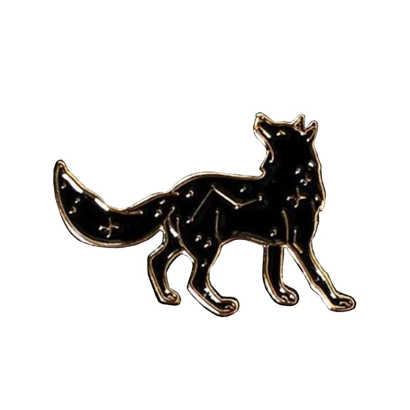 

Wolf soft enamel pin