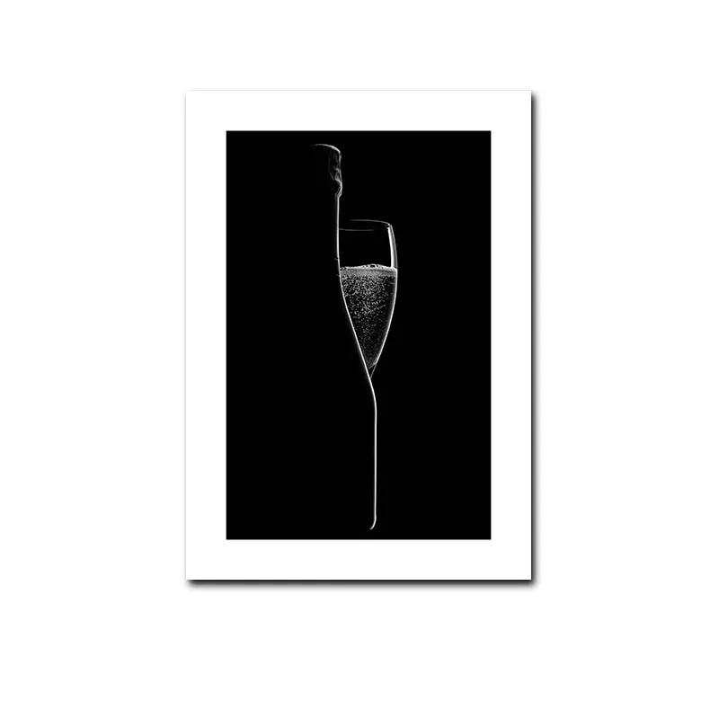 Coffee-Wine-Bread-Kitchen-Poster-Black-White-Drink-Food-Canvas-Print-Wall-Art-Painting-Picture-Dining (3)
