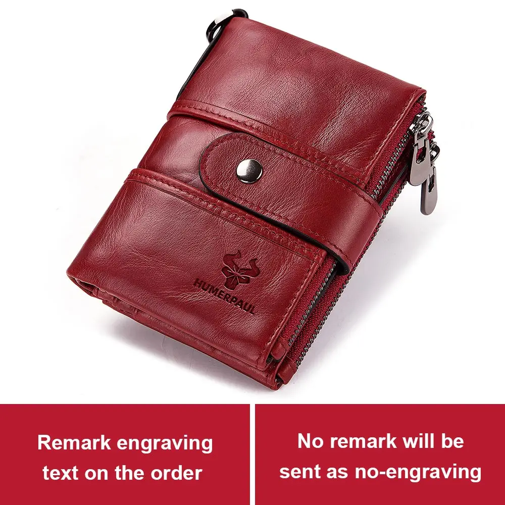 Free Engraving Short Genuine Leather Men Wallet Coin Male Purse Small Real Card Holder Chain PORTFOLIO Portomonee Hasp - Цвет: red
