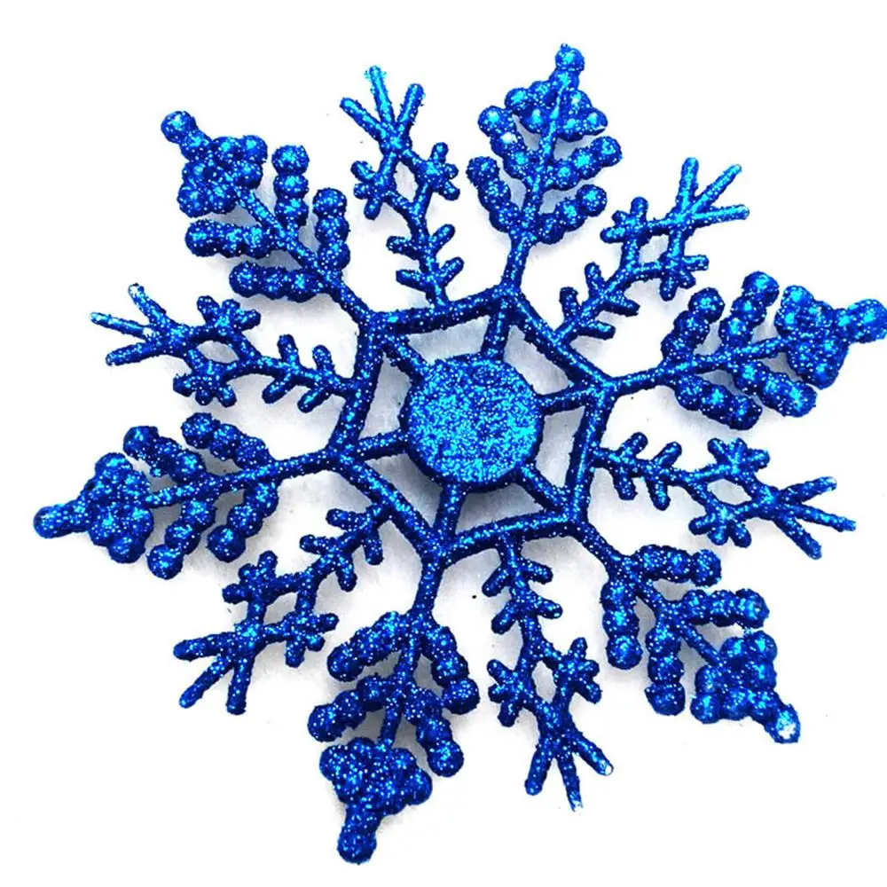 Ehomebuy снежинки елочные украшения Рождественское украшение для дома Рождественский подарок Рождественское украшение - Цвет: DARK BLUE