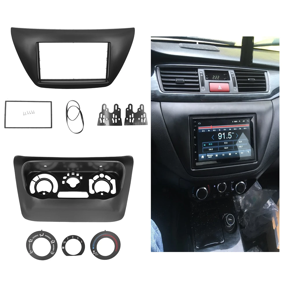 2 Din Radio Frame For Mitsubishi Lancer Ix 2006 Ac Control Panel Car