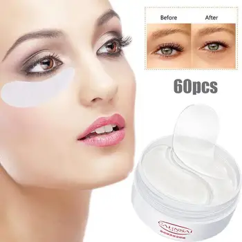 

60pcs Hyaluronic Acid Repair Eye Patches Remove Dark Circles Moisturizing Eye Mask Crystal Collagen Gel Eye Mask Skin Care