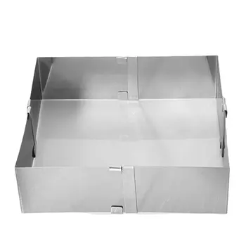 

Cake mold stainless steel square mousse ring adjustable telescopic cake mold baking supplies baking DIY tools