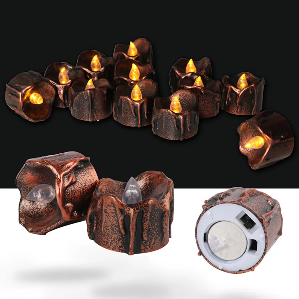 

12 Pcs Flameless Candles Lights LED Battery Operated Candles with Tears TN88