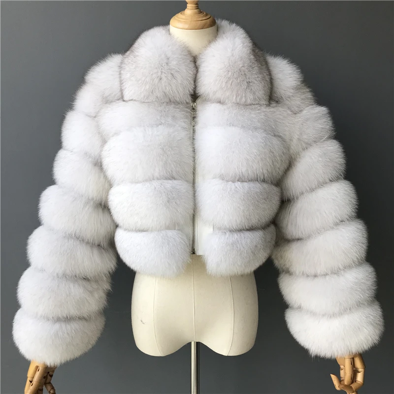 MAOMAOFUR пальто с натуральным лисьим мехом зимняя женская куртка из натурального меха на молнии с длинными рукавами женская куртка из натурального меха